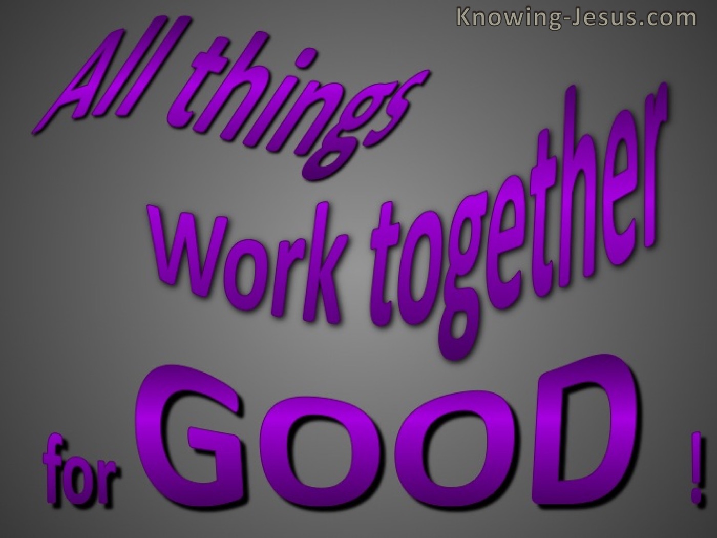 Romans 8:28 All things Work Together (purple)